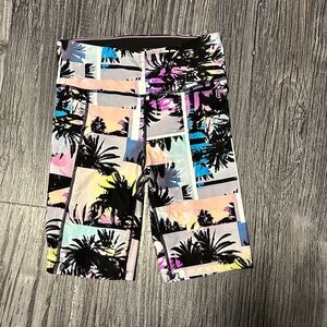 Calvin Klein Multicolor Palm Print Bike Shorts